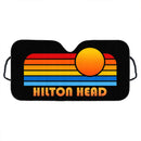 Sunset Retro Hilton Head Car Auto Sunshades