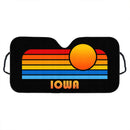 Sunset Retro Lake Tahoe Car Auto Sunshades
