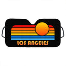 Sunset Retro Los Angeles Car Auto Sunshades