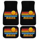 Sunset Retro Maine Car Floor Mats