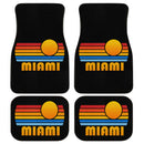 Sunset Retro Miami Car Floor Mats