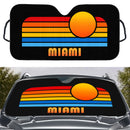 Sunset Retro Miami Car Auto Sunshades