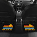 Sunset Retro Michigan Car Floor Mats