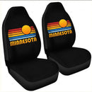 Sunset Retro Minnesota Custom Car Seat Covers Decor Protectors