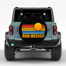 Sunset Retro New Mexico Car Spare Tire Cover