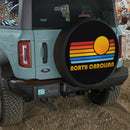 Sunset Retro North Carolina Car Spare Tire Cover