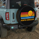 Sunset Retro North Carolina Car Spare Tire Cover