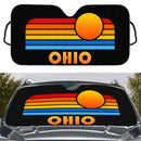 Sunset Retro Ohio Car Auto Sunshades