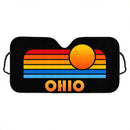 Sunset Retro Ohio Car Auto Sunshades