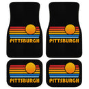 Sunset Retro Pittsburgh Car Floor Mats