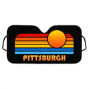 Sunset Retro Pittsburgh Car Auto Sunshades