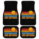 Sunset Retro San Antonio Car Floor Mats