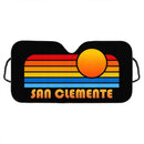 Sunset Retro San Clemente Car Auto Sunshades