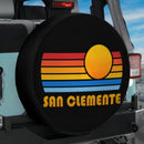 Sunset Retro San Clemente Car Spare Tire Cover