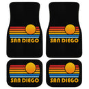 Sunset Retro San Diego Car Floor Mats