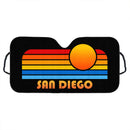 Sunset Retro San Diego Car Auto Sunshades