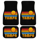 Sunset Retro Tampa Car Floor Mats
