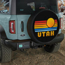 Sunset Retro Utah Car Spare Tire Cover