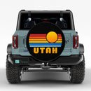 Sunset Retro Utah Car Spare Tire Cover
