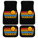 Sunset Retro Vermont Car Floor Mats
