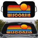 Sunset Retro Wisconsin Car Auto Sunshades