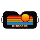 Sunset Retro Wisconsin Custom Car Windshield Sunshades