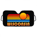 Sunset Retro Wisconsin Car Auto Sunshades