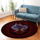 Goku Ultra Instinct Dragon Ball Anime Break Wall Round Rug