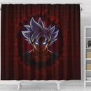 Goku Ultra Instinct Dragon Ball Break Wall Shower Curtain