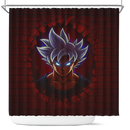Goku Ultra Instinct Dragon Ball Break Wall Shower Curtain