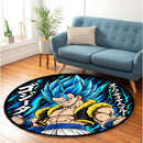 Super Saiyan Blue Dragon Ball Carpet Round Rug