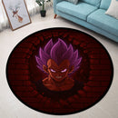 Vegeta Ultra Ego Dragon Ball Anime Break Wall Round Rug