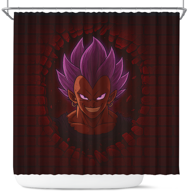 Vegeta Ultra Ego Break Wall Shower Curtain