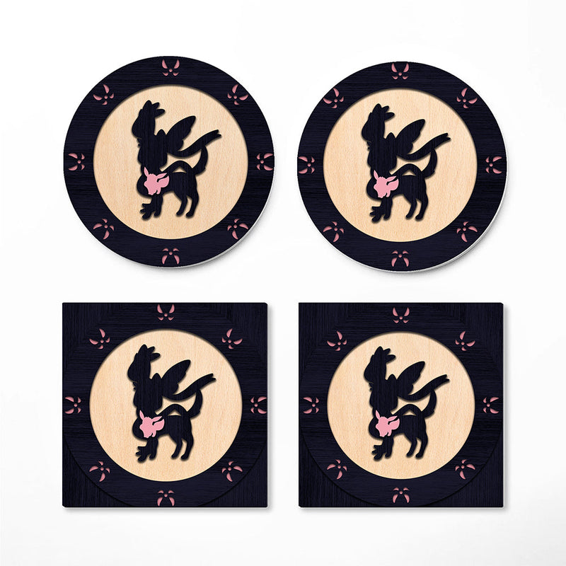 Sylveon Eevee Evolution Pokemon Ceramic Decor Coaster - Gift Idea