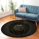 T-800 Terminator Break Wall Round Rug
