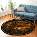 T-rex Volcanic Carpet Round Rug