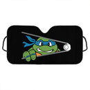 TMNT Ninja Mutant Teenage Blue Zip Custom Car Windshield Sunshades