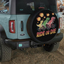 Dinosaurs Funny T-rex Biking Jeep Car Spare Tire Cover