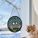 Tangela Pokemon Round Stained Glass Suncatcher