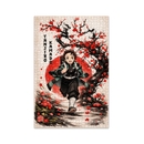 Tanjiro Demon Slayer Cherry Blossom Jigsaw Puzzle