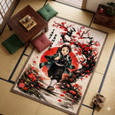 Tanjiro Cherry Blossom Rug Rectangular Area Rug