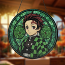 Tanjiro Kamado Demon Stained Glass Suncatcher