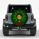 Yoga Meditation Mandala Tanjiro Kamado Demon Slayer Stained Glass Jeep Car Spare Tire Cover