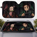 Tanjiro Kamado x Nezuko Kamado Demon Slayer Custom Car Windshield Sunshades