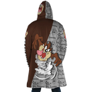 Tasmanian WB PC AOP Hooded Fleece Cloak Coat