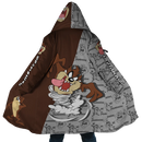 Tasmanian WB PC AOP Hooded Fleece Cloak Coat