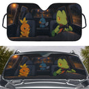 Tepig x Mudkip x Treecko Pokemon Car Auto Sunshades