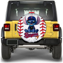 Texas Rangers Car Spare Tire Cover With Camera Hole