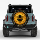 Grateful Calm Positive Bee Car Spare Tire Cover
