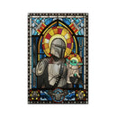 The Mandalorian With Baby Yoda Stained Glass Jigsaw Puzzle